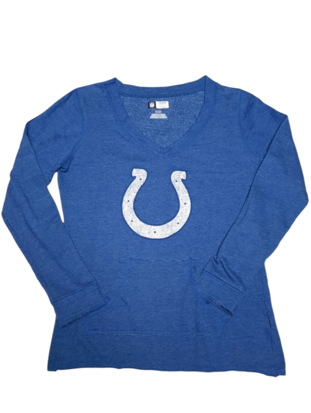 NFL Team Apparel Indy Colts Blue V-Neck Sweatshirt SZ S